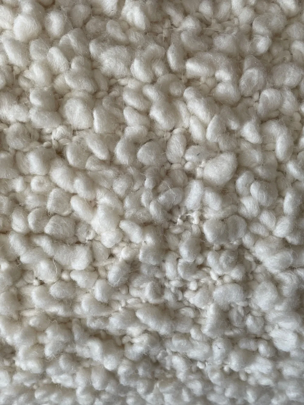 NWT West Elm Cozy Cream Bouclé Felt Throw Pillow